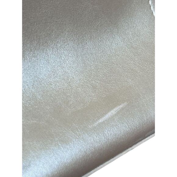 Laura Ashley Matte Gold Shoulder Bag Purse Wooden Handle Adjustable - Picture 14 of 16